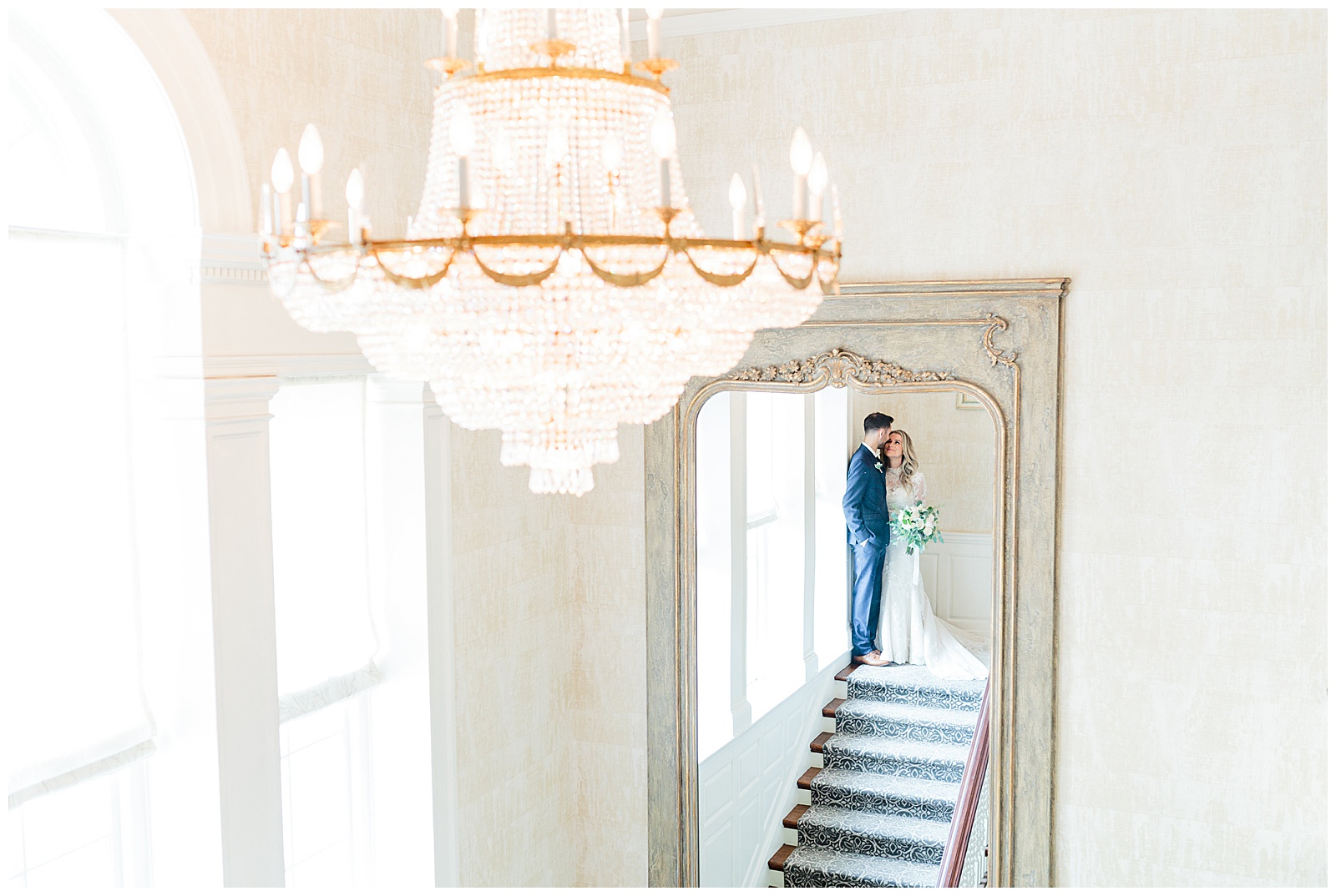 Elegant Graydon Hall Manor Wedding Staircase