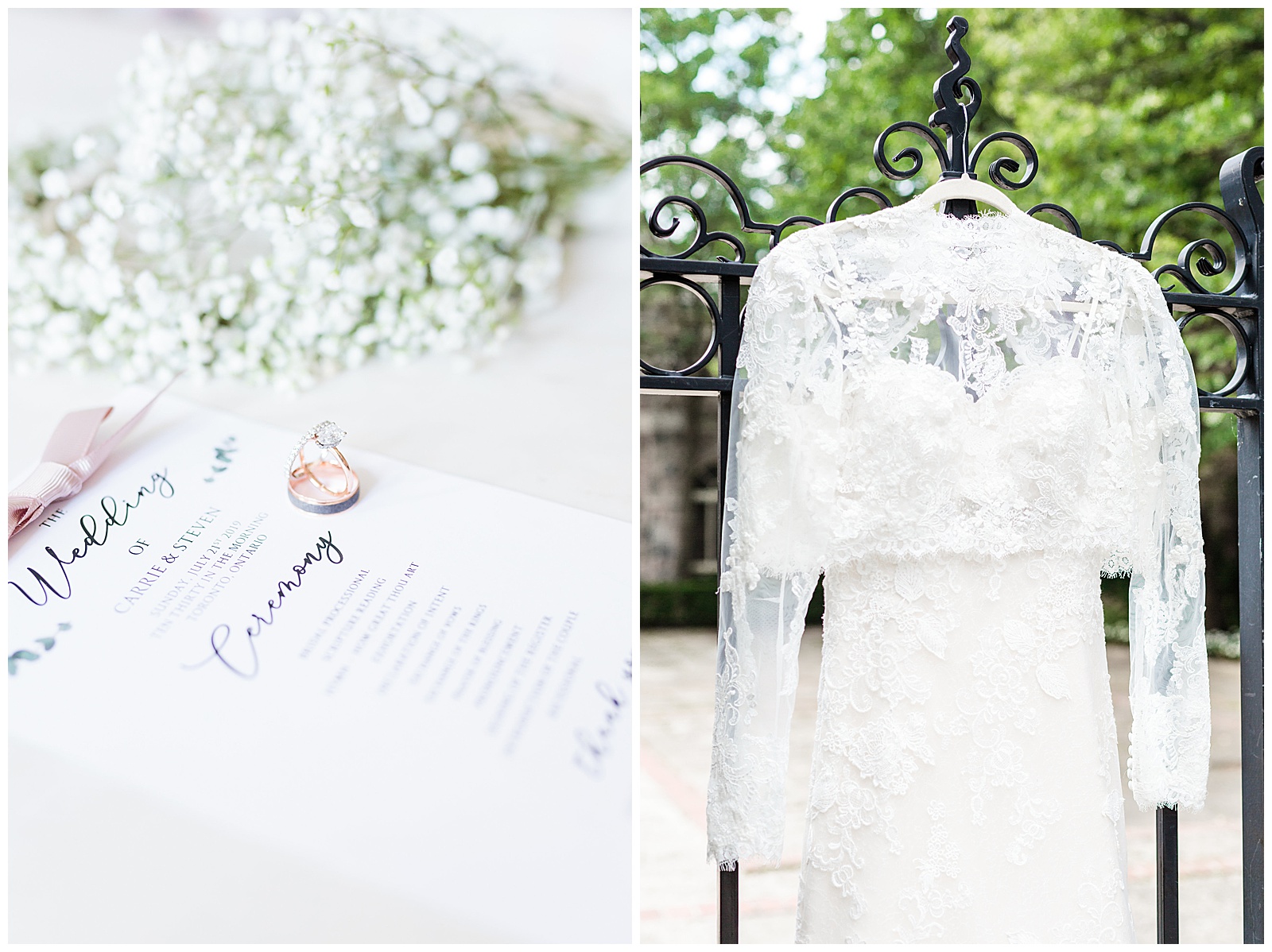 Elegant Graydon Hall Manor Outdoor Wedding Bridal Gown