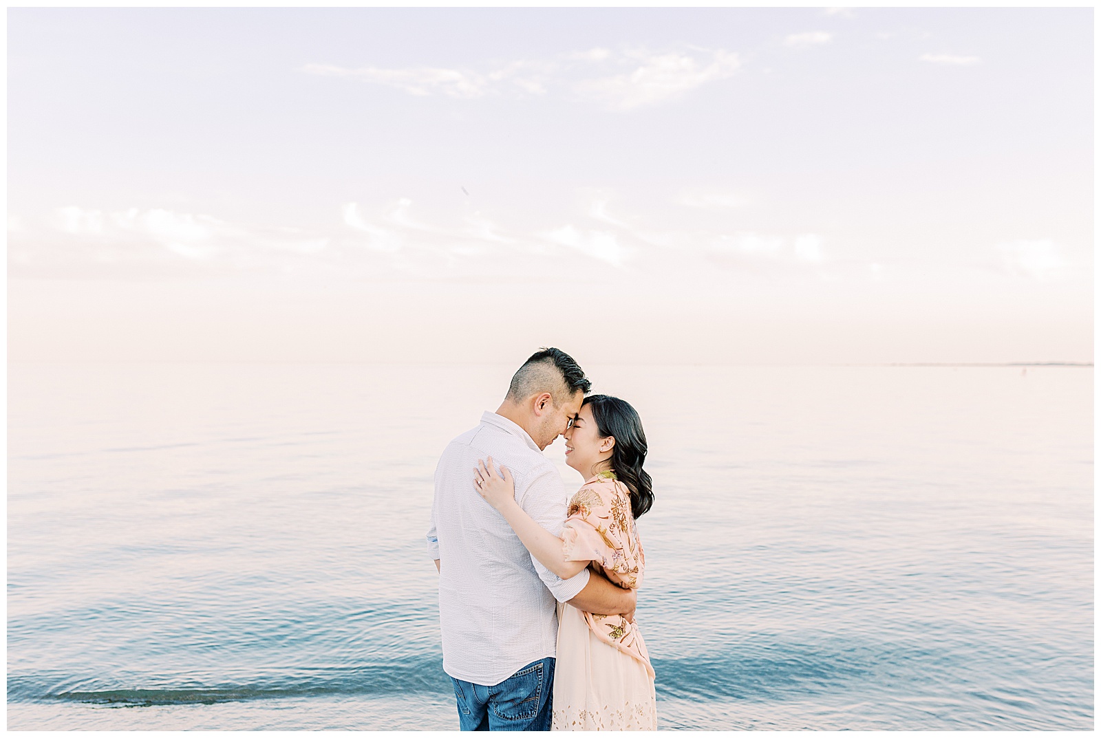 RC Harris Engagement Session couple by Lake Ontario